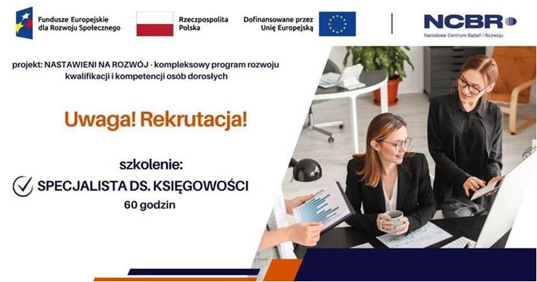 Zdjęcie artykułu Rekrutacja na bezpłatny kurs specjalista ds. księgowości.