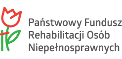 logo PFRON Państwowego Funduszu Rehabilitacji Osób Niepełnosprawnych